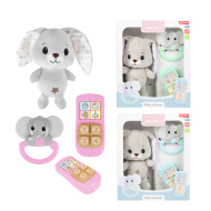 Little Starts plüss nyuszi csörgővel és telefonnal többféle változatban 1db