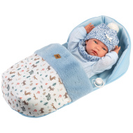 Llorens: Nico 40cm-es újszülött baba hálózsákkal