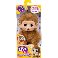 Little Live Pets: Mini Maki Pepi Peach interaktív krém majom