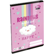 ICO: Lizzysuli Lollipop Rainbow 2. osztályos vonalas füzet A/5 16-32