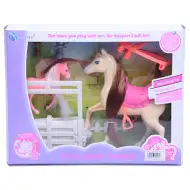 Lovas játékszett karámmal és nyereggel