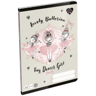 ICO: LizzySuli Lovely Ballerina Tiny Dancer 4. osztályos vonalas füzet A/5 21-32