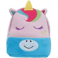 Luna: Must Team Unikornis rózsaszín ovis plüss hátizsák 27x7x24cm