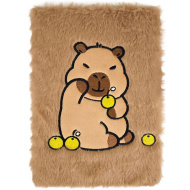 Luna: Capybara mintás plüss napló