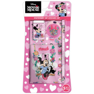 Luna: Minnie egér rózsaszín 5db-os írószer szett