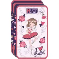 Luna: I Love Ballet 3 szintes töltött tolltartó