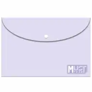 Luna: Pasztell lila színű műanyag irattartó mappa A/4-es méretben
