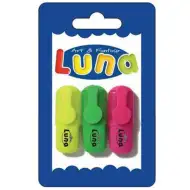 Luna: Színes mini szövegkiemelő 3db-os szett