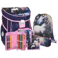 Spirit: Magic horse lovas iskolatáska, hátizsák 5db-os szett 38x17x28cm