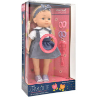 Dolls World: Magyarul beszélő Charlotte baba, farmer szoknyában