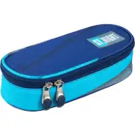 St.Right Kék árnyalatos ovális tolltartó 23cm