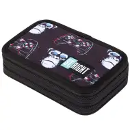 St.Right Blue Gamer kétemeletes töltött tolltartó