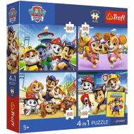 Mancs Őrjárat - 4 x 88 db-os Premium Plus Kids puzzle - Trefl