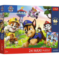 Mancs Őrjárat Vidám séta a kutyikkal 24 db-os Maxi puzzle - Trefl