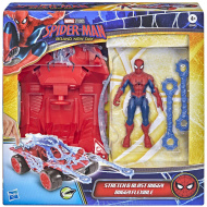 Marvel Pókember ActionVerse: Pókember figura autóval és nyújtható hálólövedékkel - Hasbro