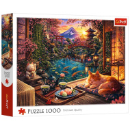 Macska a sakurakertben 1000db-os puzzle - Trefl