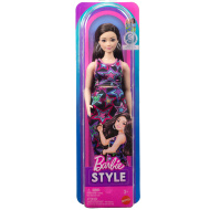 Barbie Fashionista Barátnők stílusos divatbaba csillagmintás ruhában - Mattel