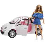 Barbie Fiat 500 autóval napszemüvegben - Mattel