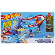 Hot Wheels: Szuper Szerpentin pályaszett 5db kisautóval - Mattel