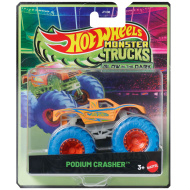 Hot Wheels Monster Trucks: Podium Crasher narancssárga sötétben világító kisautó 1/64 – Mattel