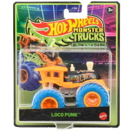 Hot Wheels Monster Trucks Loco Punk sötétben világító kisautó 1/64 - Mattel