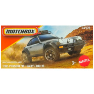 Matchbox: 1985 Porsche 911 Rally szürke papírdobozos kisautó 1/64 – Mattel