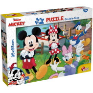 Mickey egér 2 az 1-ben 24db-os puzzle és színező 35x25cm - Lisciani