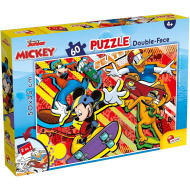 Mickey egér 2 az 1-ben 60db-os puzzle és színező 50x35cm - Lisciani