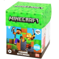 Minecraft meglepetés figura kulcstartó, 13 cm, 2. sorozat - 1db