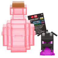 Minecraft Reveal minifigura rózsaszín tárolóban - Mattel