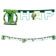 Minecraft mintás party banner 200cm