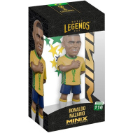 Focista akciófigura, 12 cm - World Cup Legends Brazília Ronaldo 9-es mezben