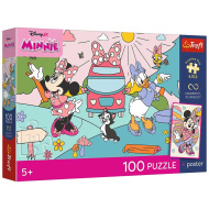 Disney Minnie egér Rózsaszín kaland 100db-os UFT puzzle poszterrel - Trefl