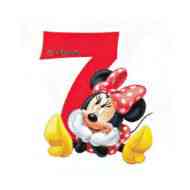 Disney Minnie Egeres számgyertya 7-es