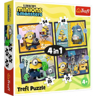 Minyonok 3 4 az 1-ben puzzle 35-48-54-70db-os - Trefl
