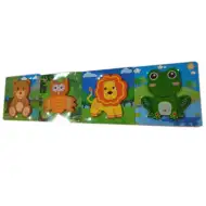 Fa állatos puzzle többféle változatban