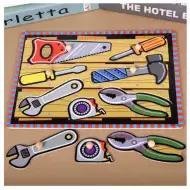 Fa puzzle szerszámos