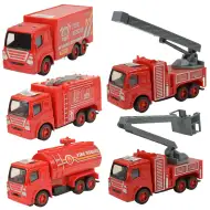 Fire Rescue: Lendkerekes tűzoltósági kamion többféle változatban 9,5cm 1db