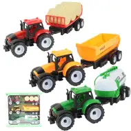 Farmer Truck: Három részes farmer traktor szett utánfutóval 28cm