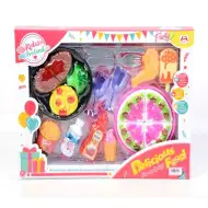 Szülinapi parti szett pezsgőspohárral és tortával