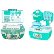 Fogorvosi játékszett tárolódobozban kiegészítőkkel 14 db-os