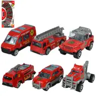 Fire Rescue: Tűzoltósági 6db-os kisautó szett 1/64-es