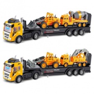 Távirányítós RC tréler kétféle változatban munkagépekkel 1/14 27MHz