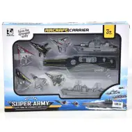 Haditengerészeti játékszett anyahajóval és kiegészítőkkel