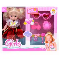 Copfos baba játékszett fésűvel és kiegészítőkkel 25cm