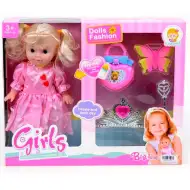 Copfos baba tiarával és kiegészítőkkel 25cm