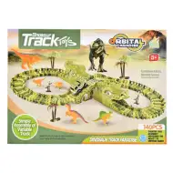 Dinópark játékszett kisautóval, dinoszauruszokkal 140db-os