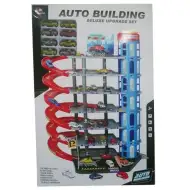 7 szintes parkolóház 8db kisautóval játékszett