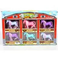 Színes lófigura 6db-os szett