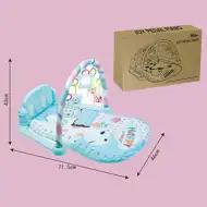 Boldog zsiráf kék játszószönyeg fénnyel és hanggal